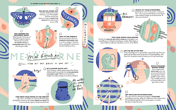 Illustrated Melbourne Kids Bucket List