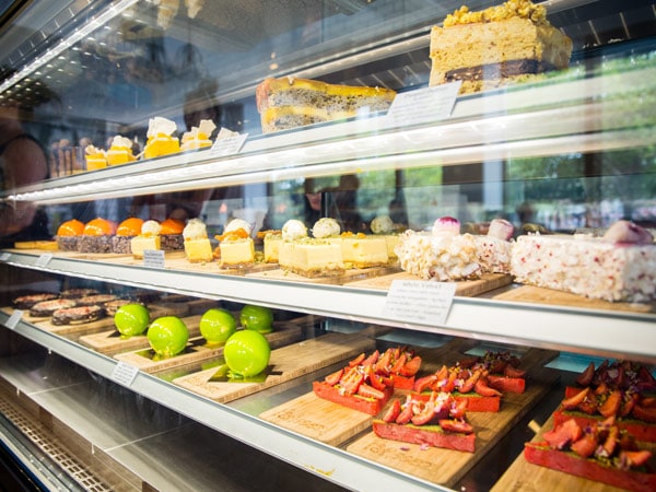 pastries on display at Patissez, Canberra
