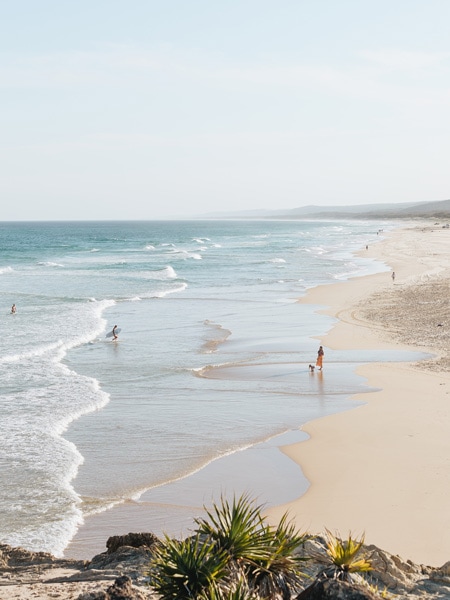 Learn to surf on North Stradbroke Island