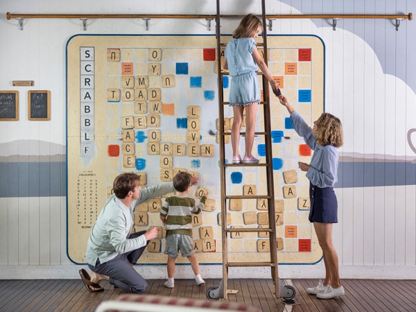 kids playing with their father at The Newport