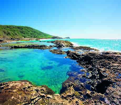 Champagne Rock Pools, Fraser Island