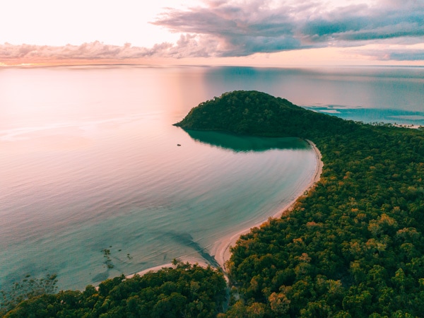 an aerial view of Kulki Beach