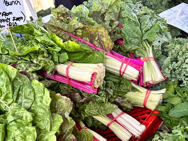 fresh greens at Marina Mirage Farmers Markets