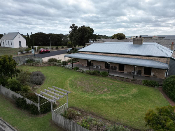 an aerial view of the Robe House