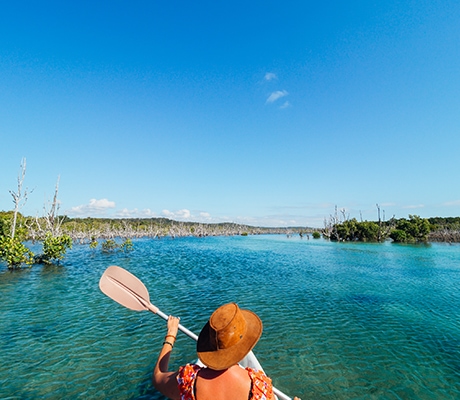 Kayaking Fraser Island