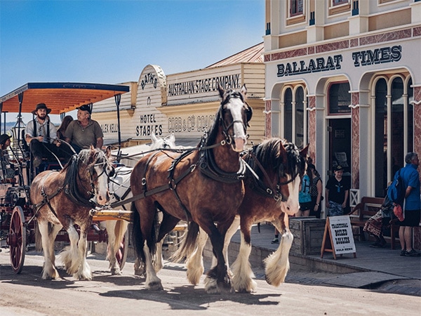 Step back into the 1850s at Sovereign Hill.