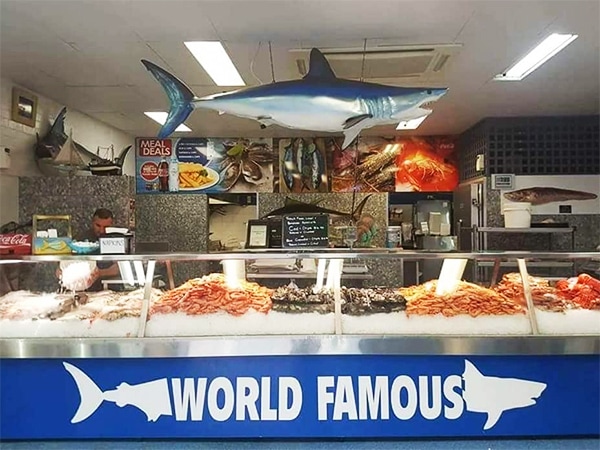 World Famous Fish and Chips.