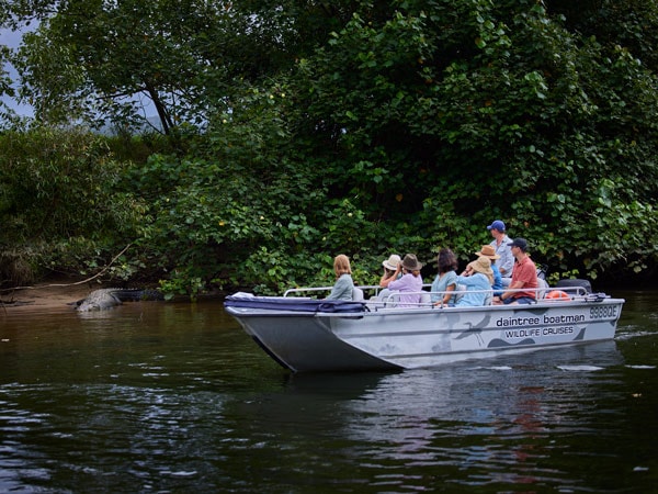 people riding Daintree Boatman Wildlife Cruises