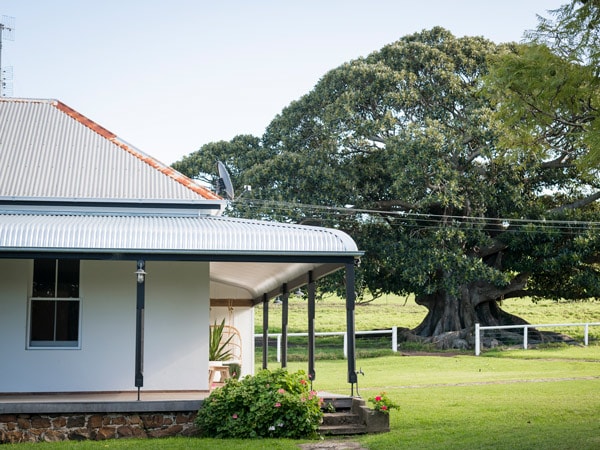 a farm stay at Dunoon Farmhouse, Kiama
