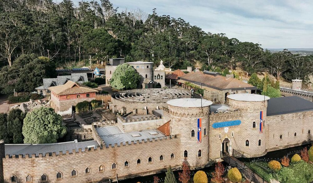 Exploring Kryal Castle at Ballarat with kids