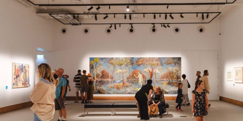 the installation view at Yarrila Arts and Museum