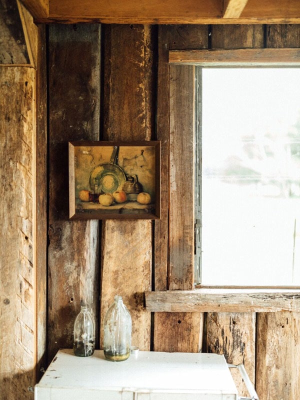 wooden interior details at the Hernani Wilderness Hut in Coffs Harbour