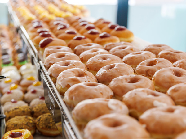 Donuts and baked goods at Kenilworth Bakery
