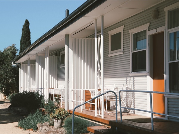 the property exterior of Mystics Beach Bungalows, Kiama