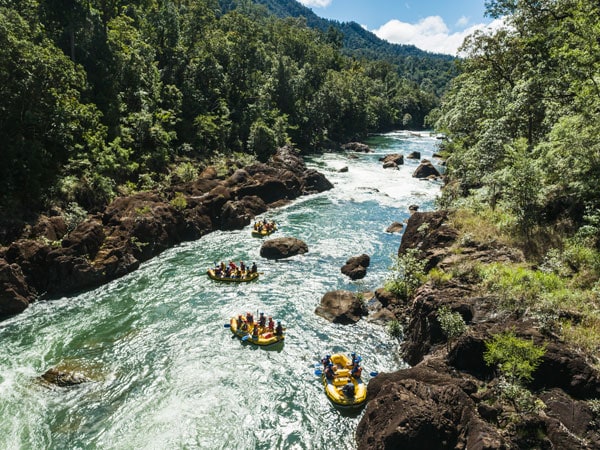 Tully River rafting with Raging Thunder Adventures