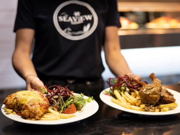 Pub food order up at Seaview Tavern in Coffs Harbour