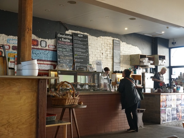 the cafe interior of Slingtown Espresso