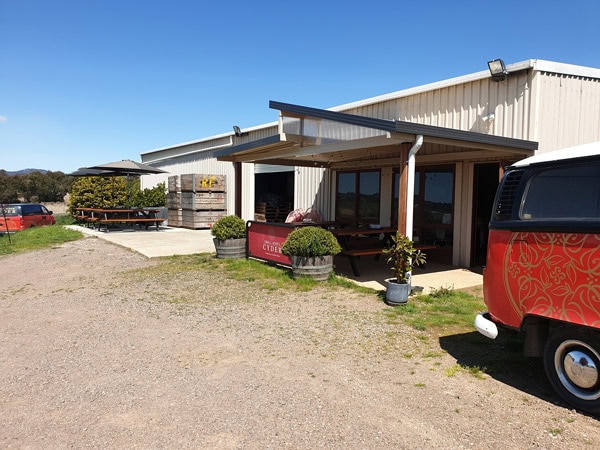 the exterior of Small Acres Cyder, Orange