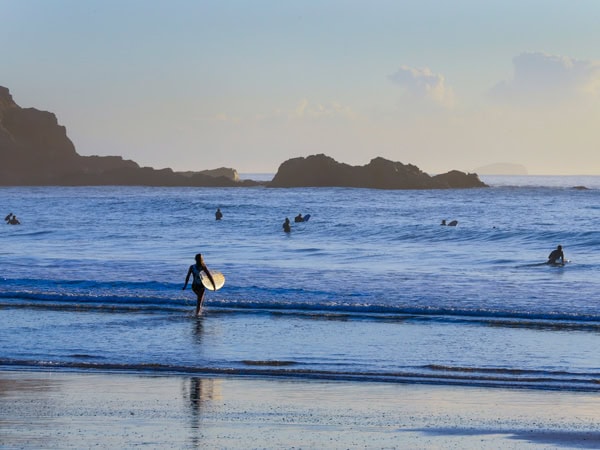 surfing in Diggers Beach, Coffs Harbour