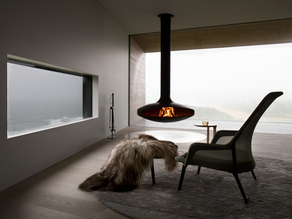 Dovecote fireplace
