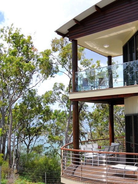 Leafy balcony views