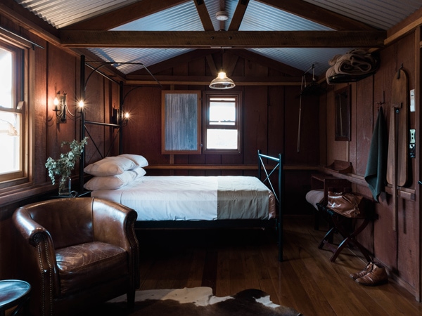 Saltbush's cosy bedroom.