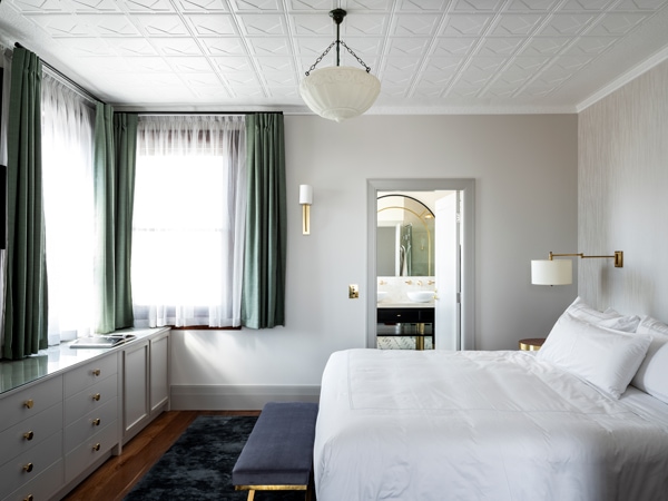 Tattersalls bedroom