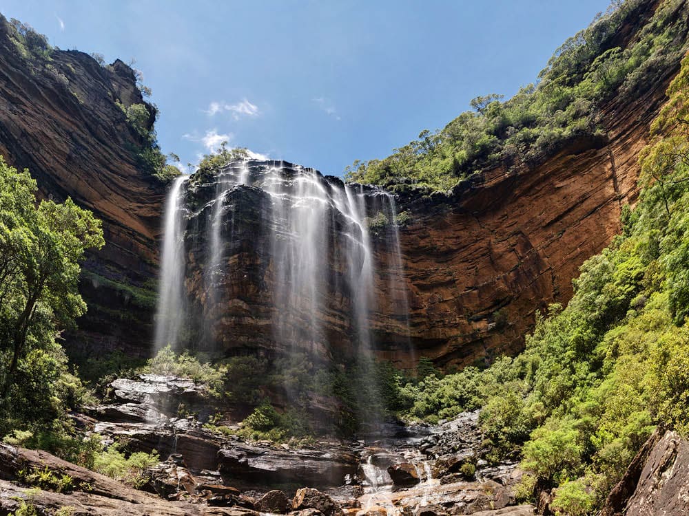 Mountain waterfall