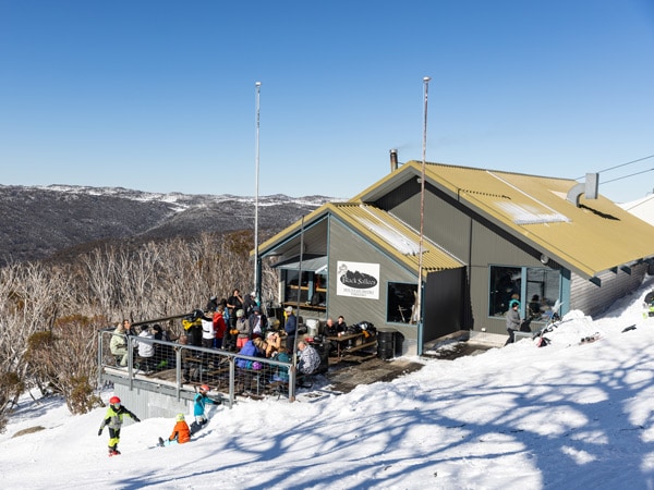 the bar and restaurant exterior of Black Sallees