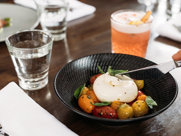 a mouth-watering meal at Cascades Restaurant, Thredbo