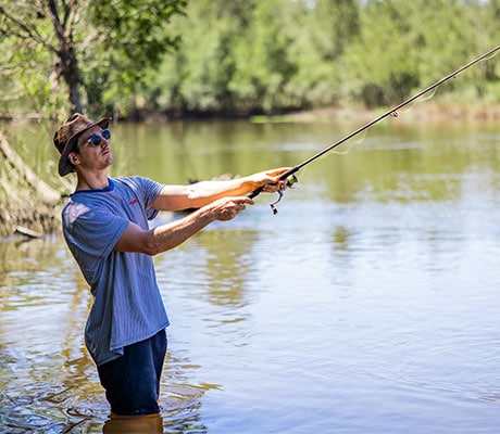Fishing, Bemurrah Homestead, Hinterland, NSW Australia