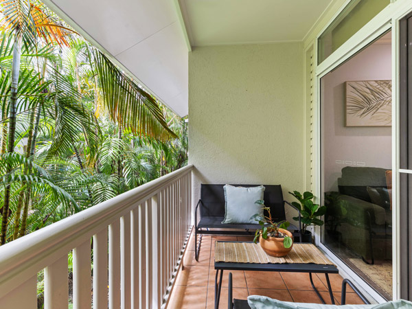 a lush balcony in Central Rental Retreat, Port Douglas accommodation