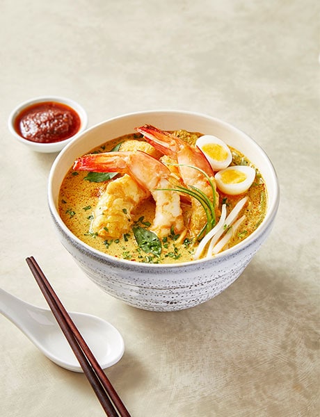 Seafood Laksa, The Fullerton Hotel, Sydney Australia
