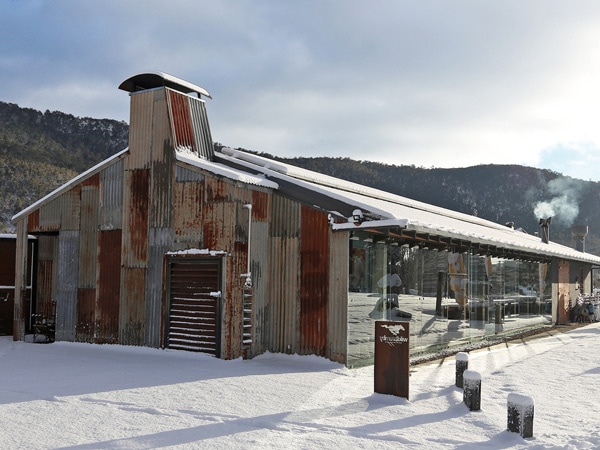 the restaurant exterior of Wild Brumby, Alpine Way, Thredbo