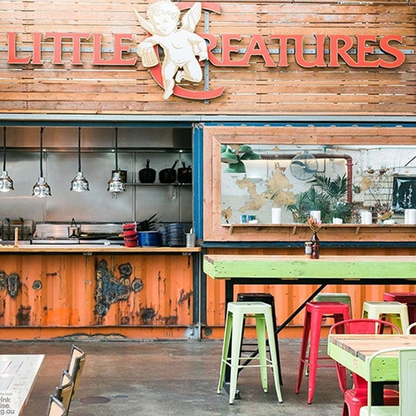 Inside Little Creatures brewery