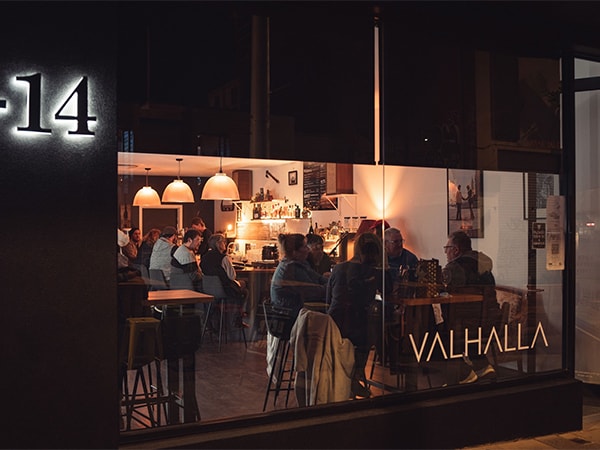 Outside Valhalla taproom