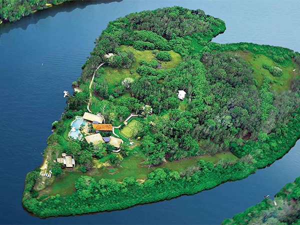 Makepeace Island in the shape of a heart