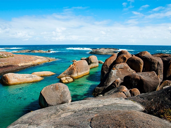 Denmark red rocks