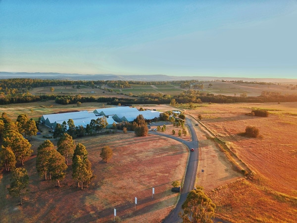 an aerial view of First Creek Wines