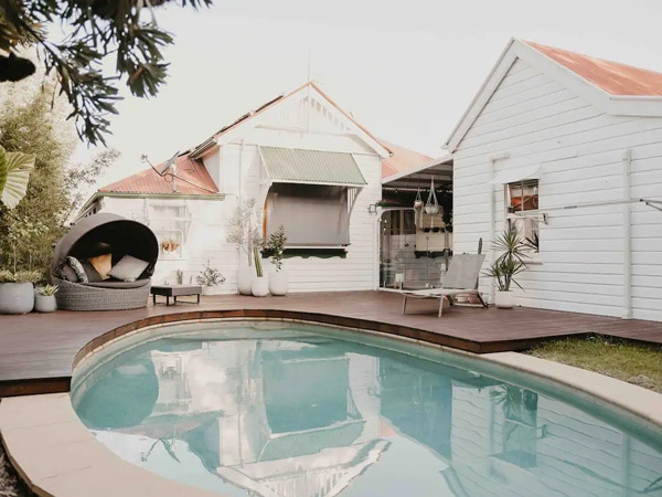 an outdoor pool at Noosa Junction Cottage, Noosa Heads