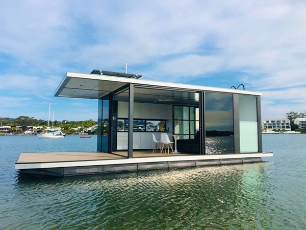 a floating eco villa at Oasis Noosa