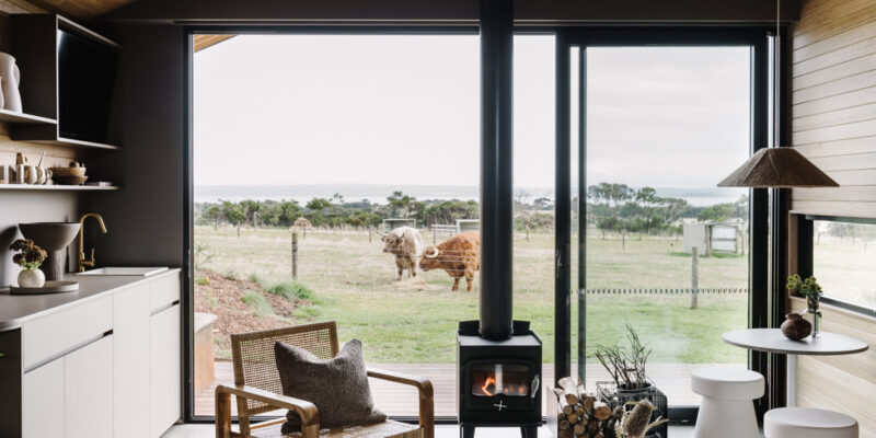 a farm-style cabin at Five Acres, Phillip Island