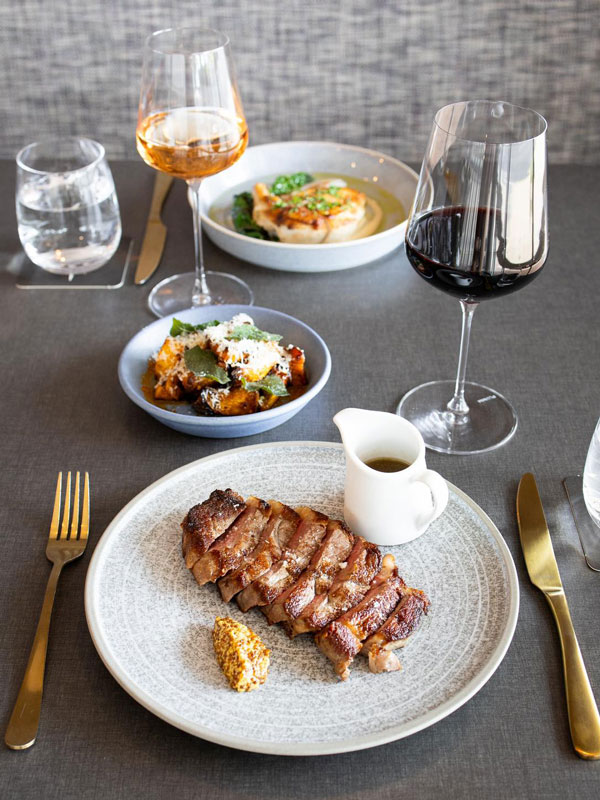 a full course meal at Odyssey Bistro, Hervey Bay restaurants