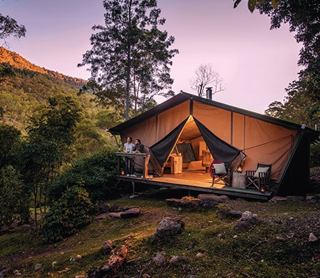 Accommodation, Nightfall Camp, Lamington National Park