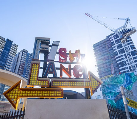 Public art and galleries, Fish Lane, Brisbane, Australia