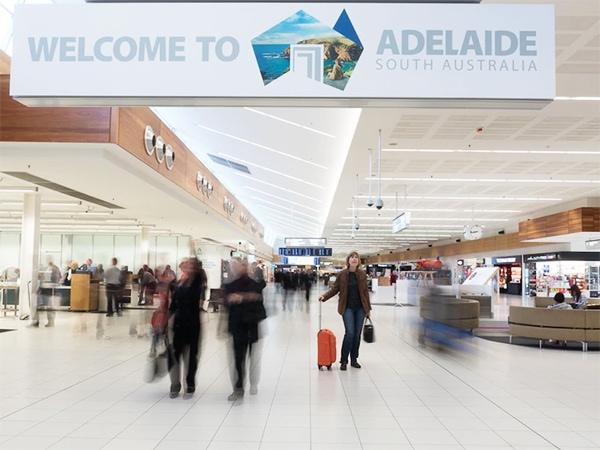Adelaide airport travellers