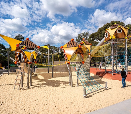 Kids playground, Victoria Park, Goulburn, NSW Australia