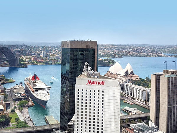 Aerial View, Marriott Sydney Harbour Hotel, NSW Australia
