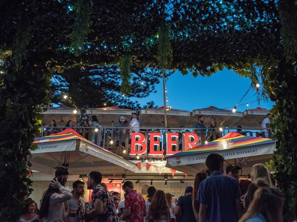 People at a pub for Fremantle Beerfest in WA.