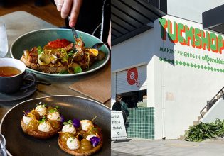 Food at a restaurant in Ballarat and the Tuckshop in Melbourne